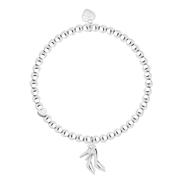 Life Charms Silver Shoeaholic Bracelet