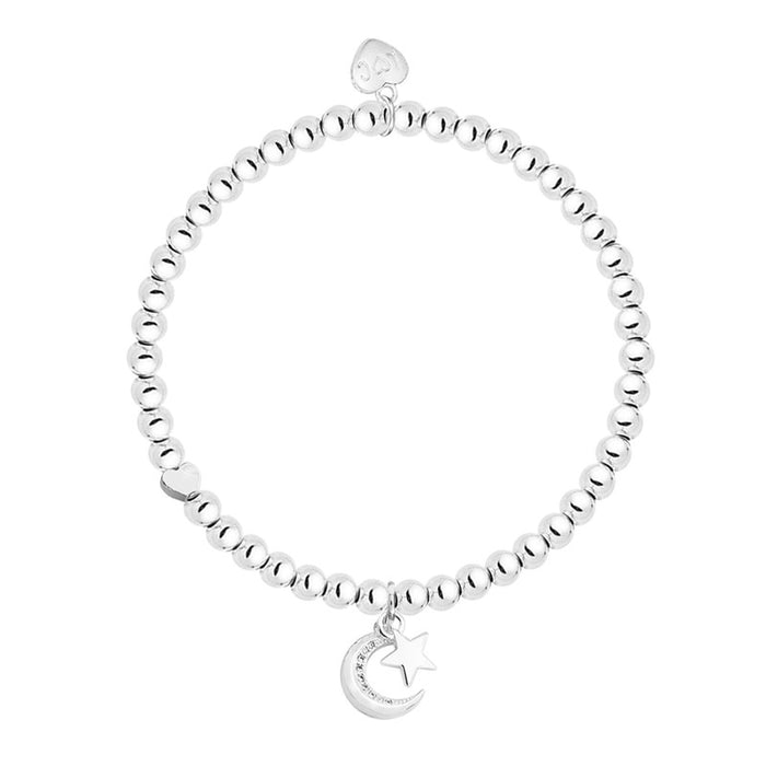 Life Charms Silver Moon & Stars Bracelet