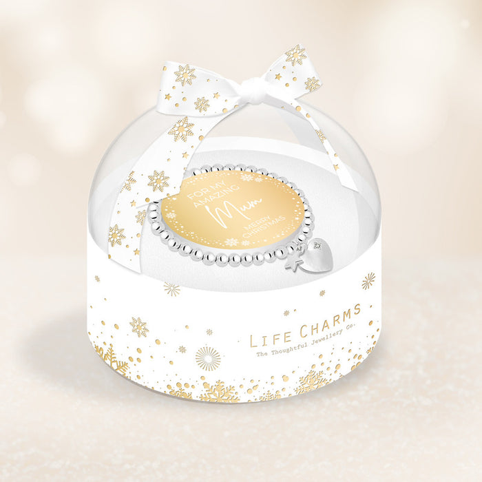 Life Charms Christmas Bracelet In Bauble Box - Amazing Mum