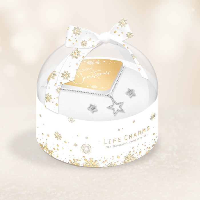 Life Charms Christmas Bracelet In Bauble Box - Star