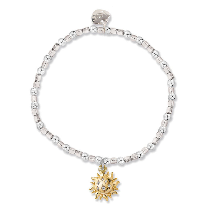 Life Charms Talisman Sun Silver Bracelet