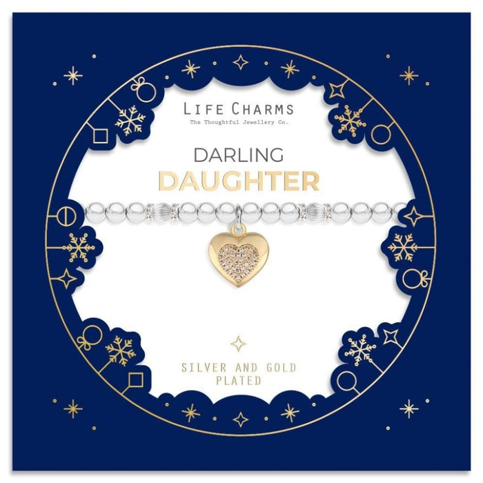 Life Charms Darling Daughter Christmas Sleeve Bracelet