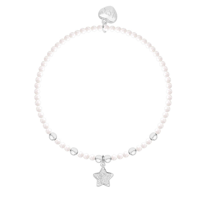 Life Charms Holly Jolly Christmas Crystal Charm Bracelet On A Hanging Card