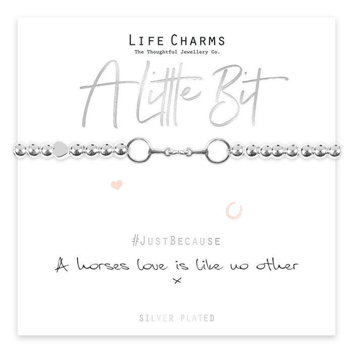 Life Charms Silver A Horses Love Is Like No Other Bracelet