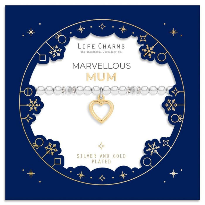 Life Charms Marvellous Mum Christmas Sleeve Bracelet