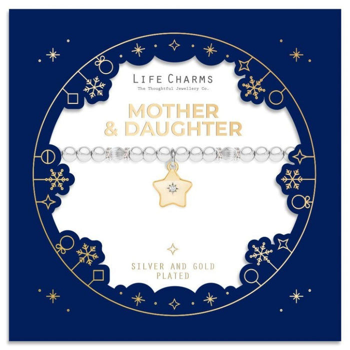 Life Charms Mother & Daughter Christmas Sleeve Bracelet