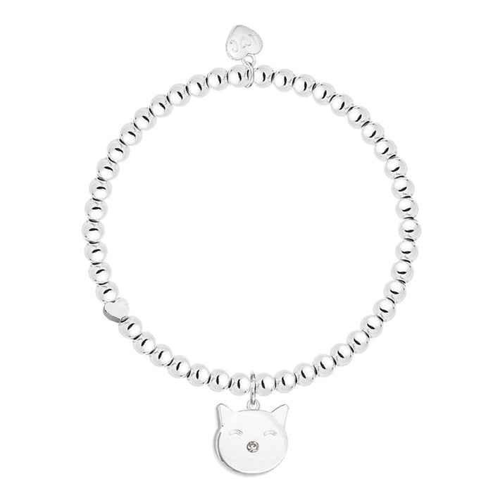 Life Charms Silver Cat Mum Bracelet