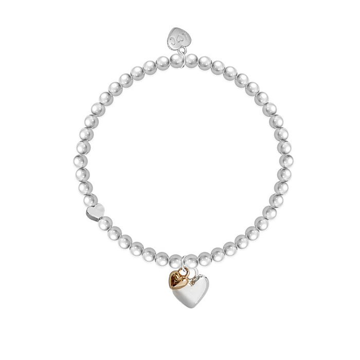 Life Charms Silver You Are 50 Heart Bracelet