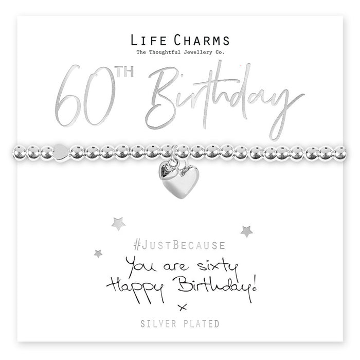 Life Charms Silver You Are 60 Bracelet