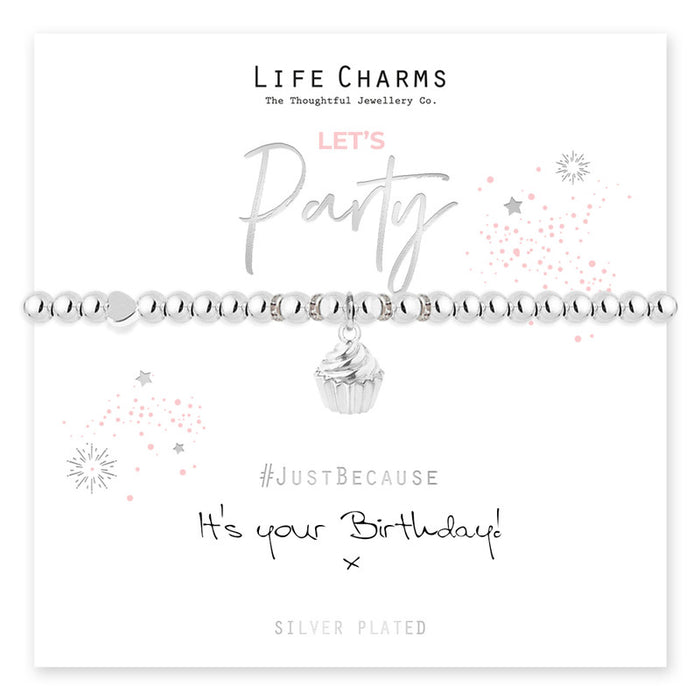 Life Charms Silver Let's Party Bracelet