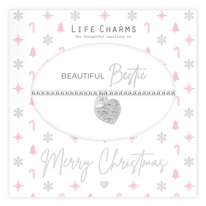 Life Charms Christmas Silver Bestie Bracelet