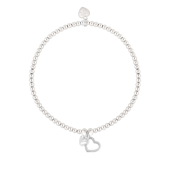 Life Charms Christmas Silver With Love Bracelet