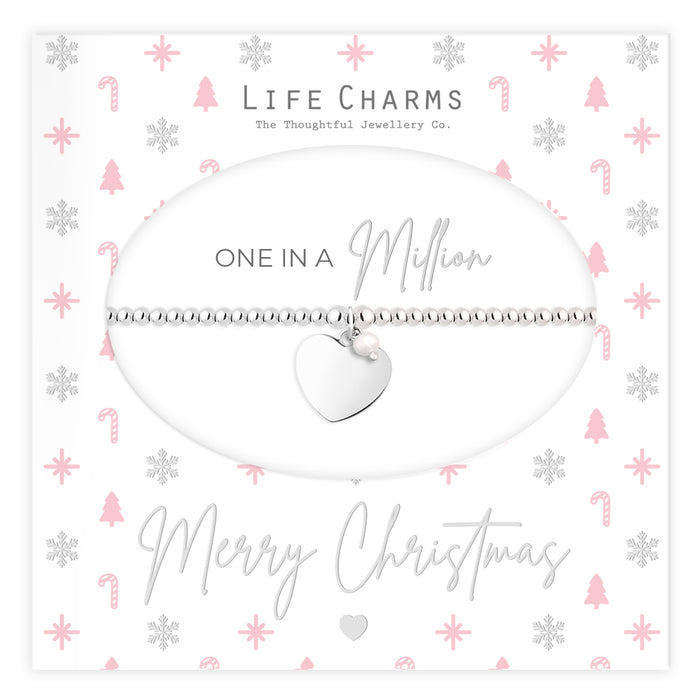 Life Charms Christmas Silver One in A Million Bracelet
