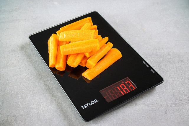 Lifetime Brands Taylor Pro Black Glass Digital Dual 5Kg Kitchen Scale