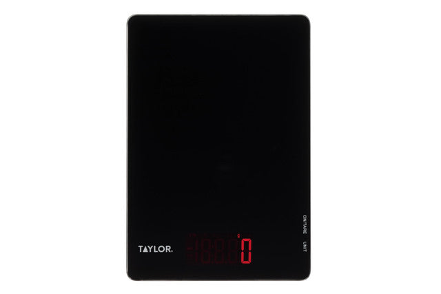 Lifetime Brands Taylor Pro Black Glass Digital Dual 5Kg Kitchen Scale