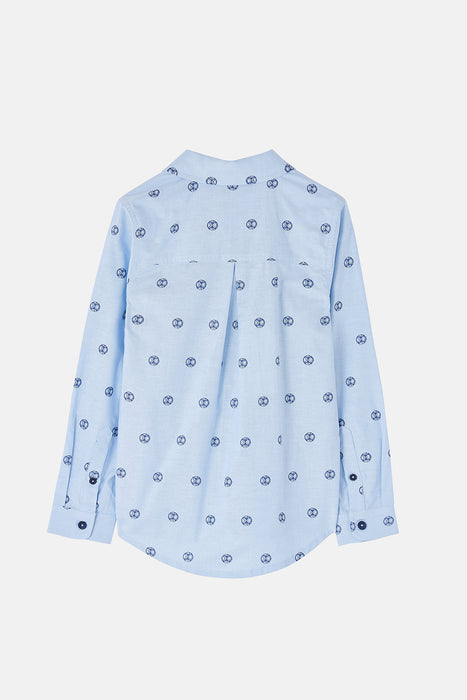 Lighthouse Boy's Charlie Shirt In Football Print