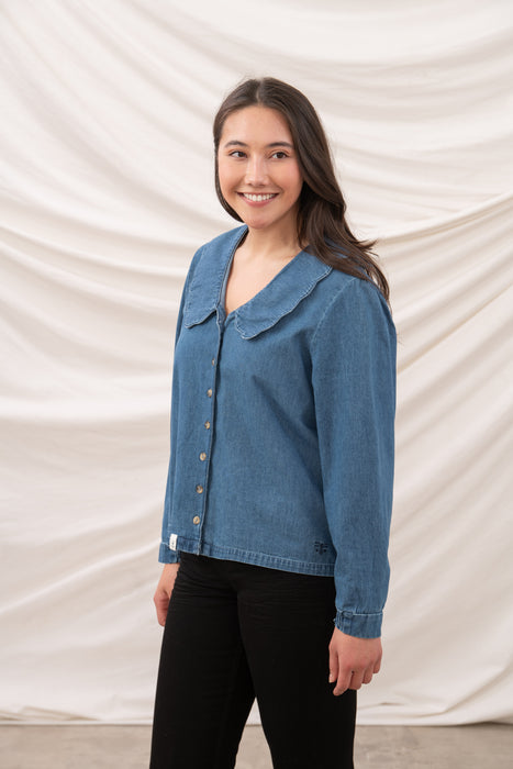 Lighthouse Women's Ada Blouse In Denim