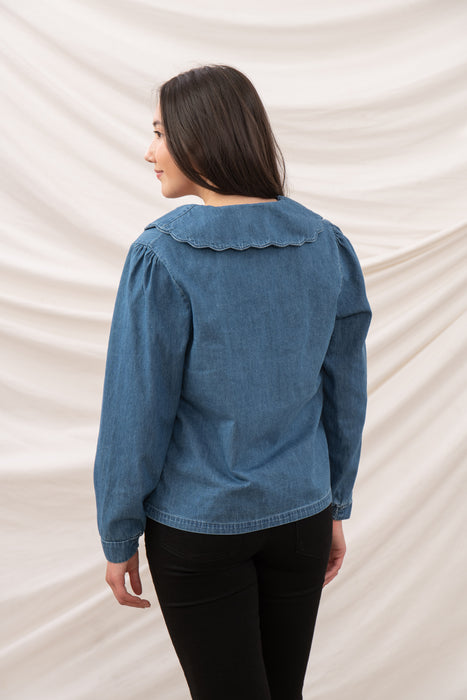 Lighthouse Women's Ada Blouse In Denim