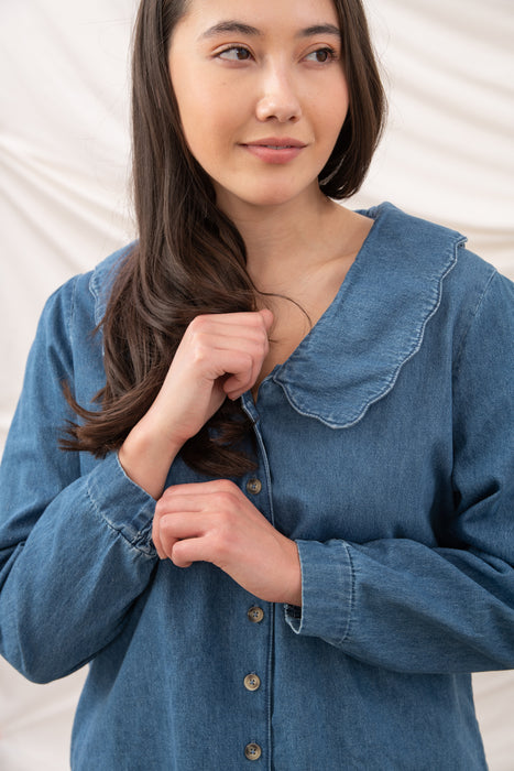 Lighthouse Women's Ada Blouse In Denim