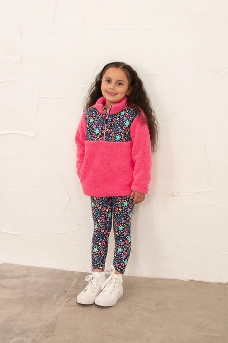 Lighthouse Cassie Fleece In  Pink Floral