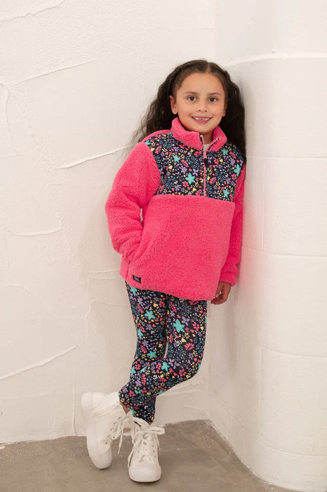 Lighthouse Cassie Fleece In  Pink Floral