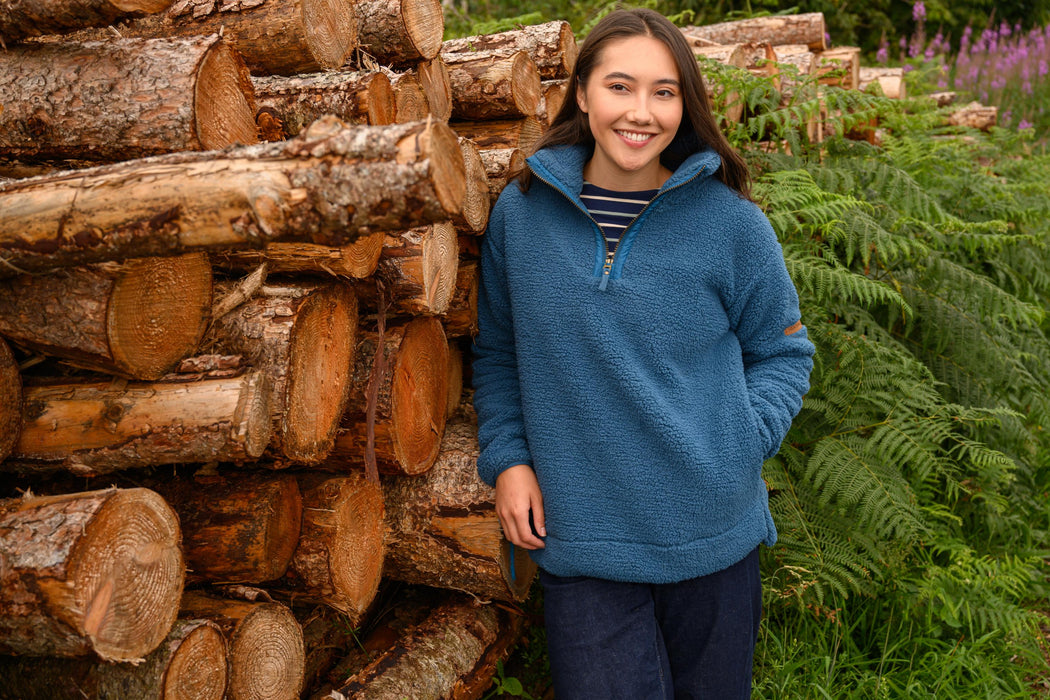 Lighthouse Women's Coast half Zip Fleece In Teal