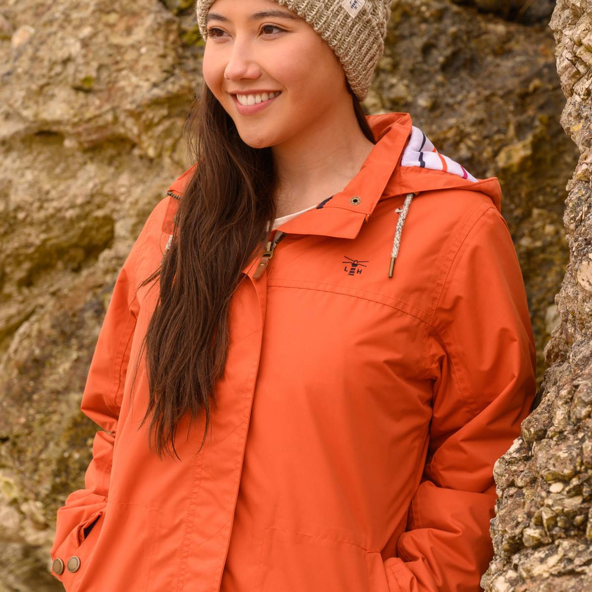 waterproof jacket womens burnt orange jacket
