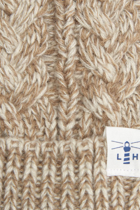 Lighthouse Hannah Bobble Hat - Almond Navy