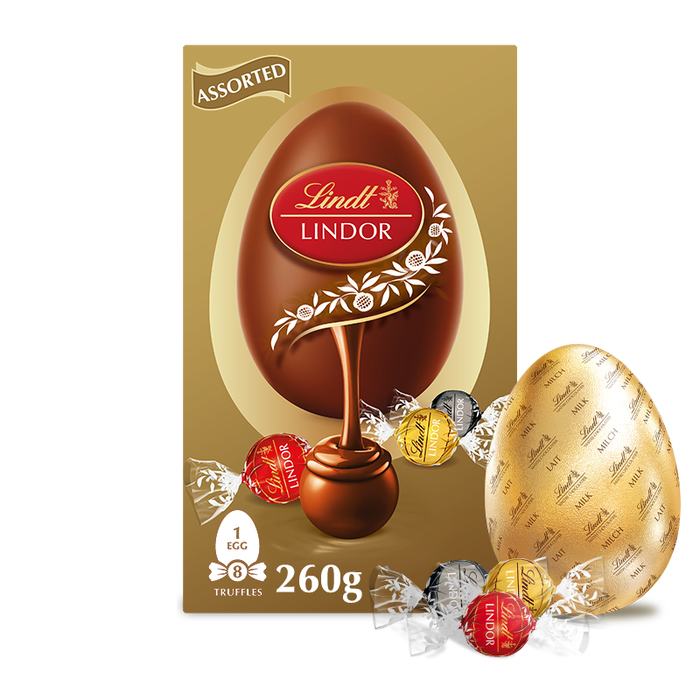 Lindor Gold Assorted Easter Egg 260g
