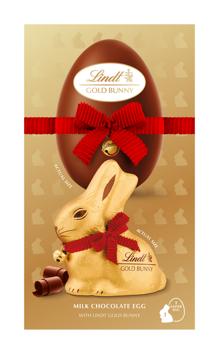 Lindor Gold Bunny Easter Egg Milk Chocolate 195g
