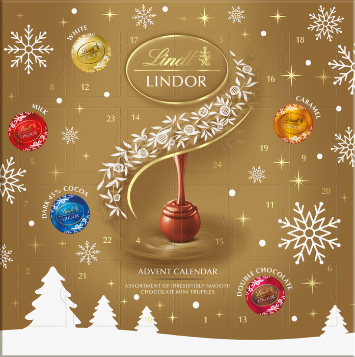 Lindt Lindor Milk Chocolate Assorted Mini Advent Calendar