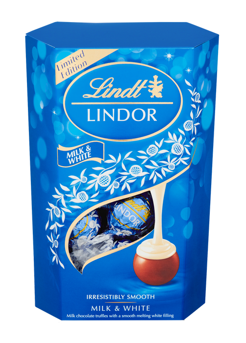 Lindor White & White Chocolate Cornet 200g