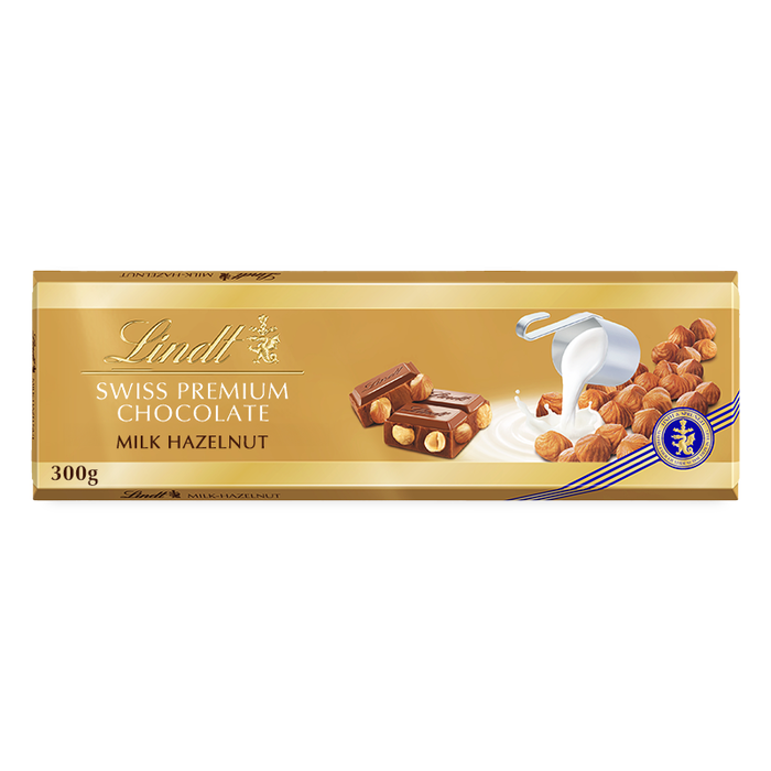 Lindt Gold Milk Hazelnut Chocolate Bar