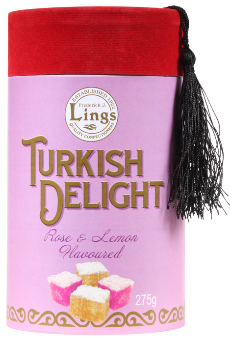 Lings Rose & Lemon Turkish Delight In Fez Hat Tube