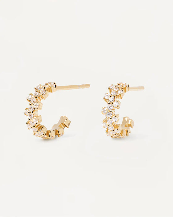 PDPAOLA Little Crown Earrings Gold