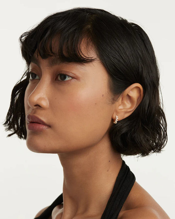 PDPAOLA Little Crown Earrings Gold