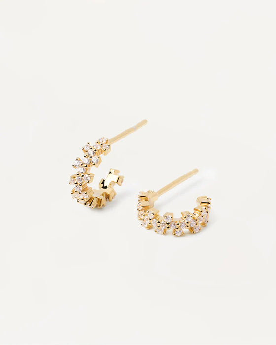 PDPAOLA Little Crown Earrings Gold