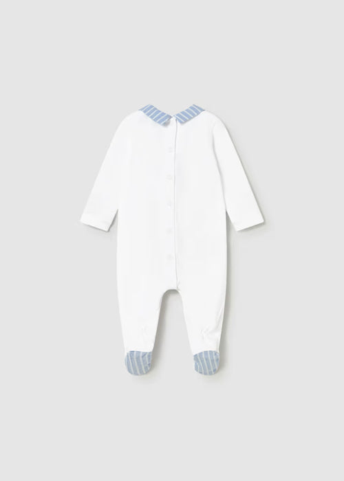 Mayoral Layette Long Sleeved Embroidered Romper Newborn