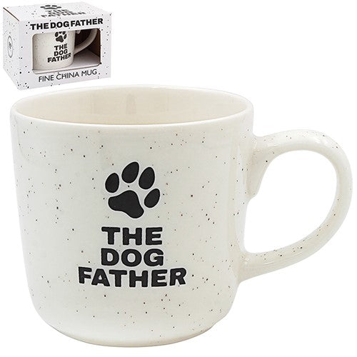 Reactive Glaze The Dog Father White Mug