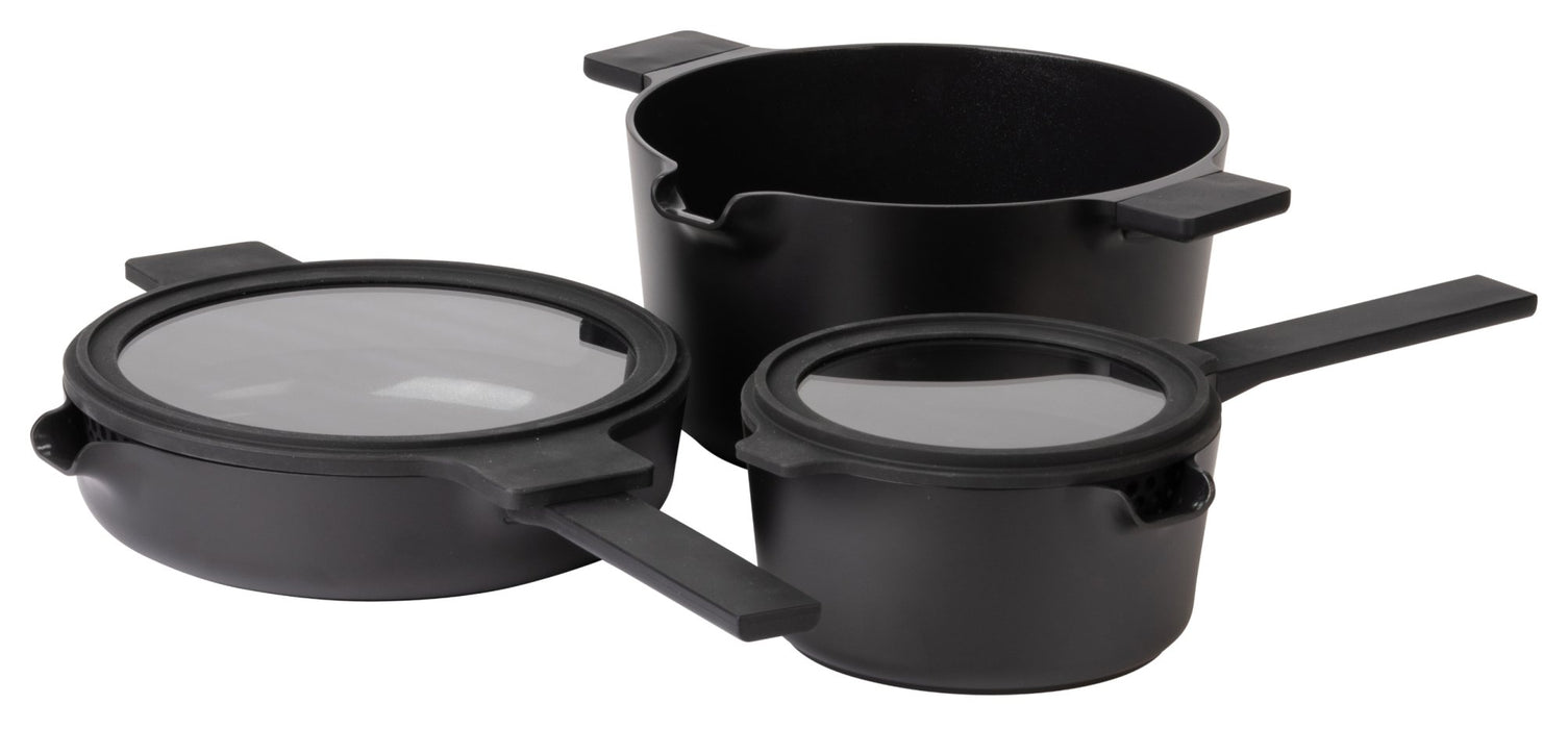 Luxe All-In-One Black Cookware Set