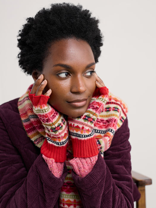 Seasalt Women's Mabyn Mittens In Scillia Aran Multi