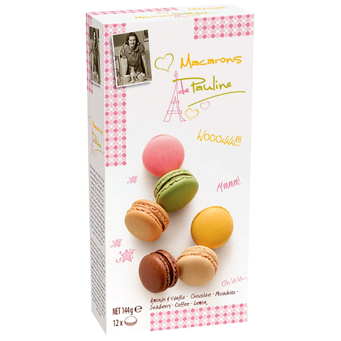 Macarons De Pauline Assortment Of 12 Macarons In Giftbox