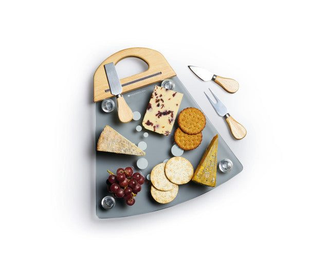 MasterClass Glass Cheese Serving Set