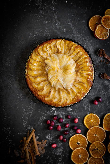 MasterClass Crusty Bake Non-Stick Fluted Round Quiche Tin, 23cm