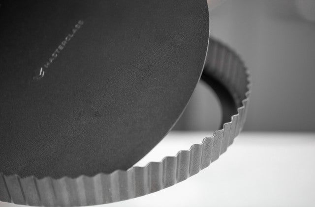 MasterClass Non-Stick Loose Base Fluted Quiche Tin, 25cm