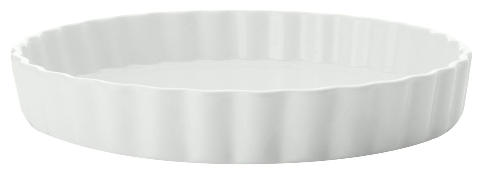 Maxwell & Williams White Basics Flan Dish, Porcelain, 13 cm