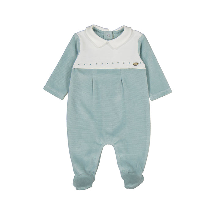 Mayoral Newborn Boys Velour Onesie