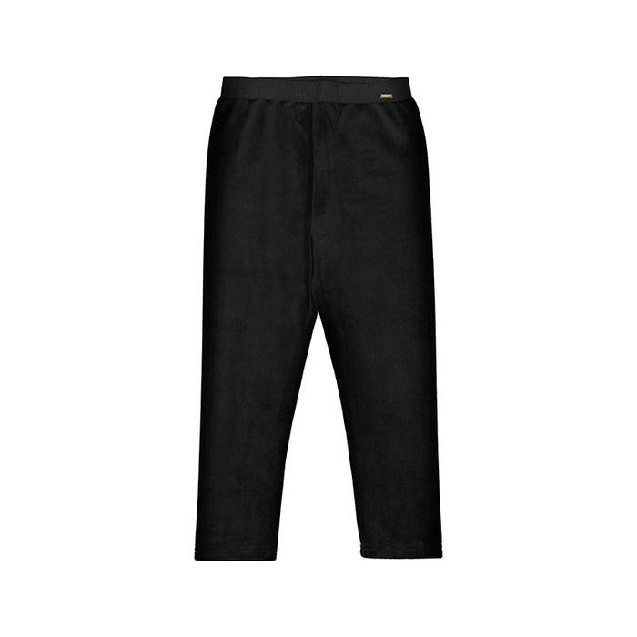 Mayoral Girls Basic Velvet Black Leggings