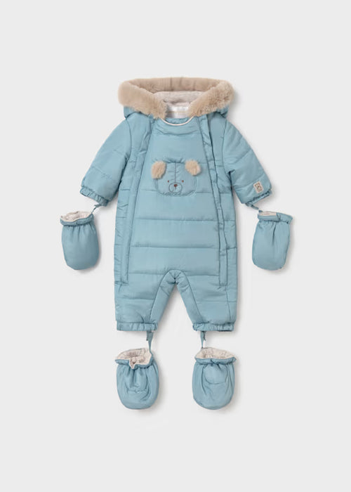 Mayoral Boys Microfibre Overall In Mineral