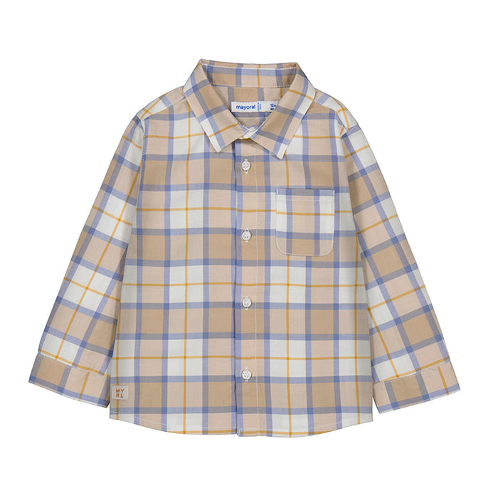 Mayoral Boys Long Sleeve Checked Shirt